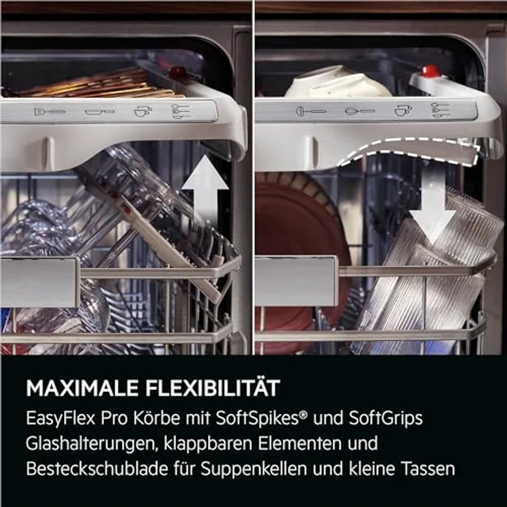 AEG GT9200X2SCM Serie 9000, teilintegrierter 60cm Einbaugeschirrspüler mit AEG App und Besteckschublade, Energieeffizienzklasse A – Bild 10