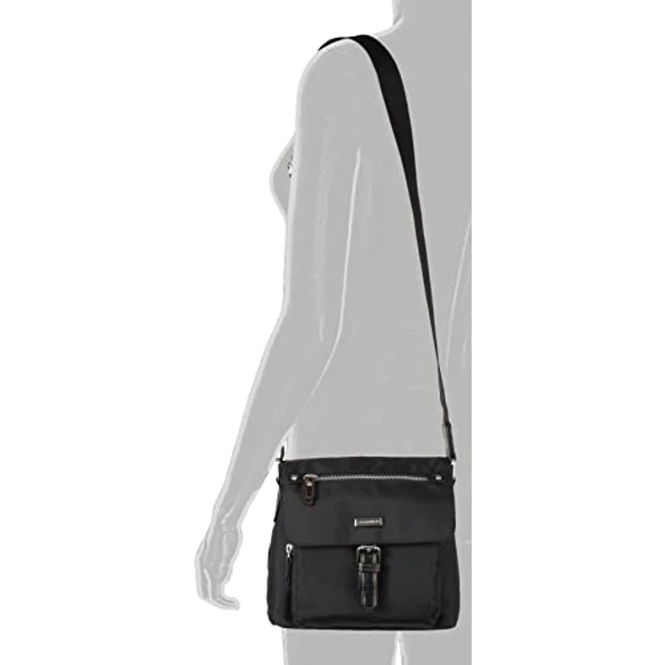 Tom Tailor Women Rina Umhängetasche, 22 cm, schwarz, 100% Kunstleder, 20 cm x 10 cm – Bild 5