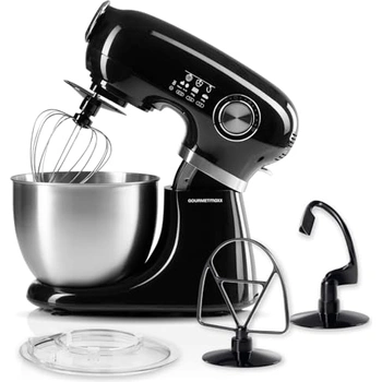 GOURMETmaxx Roestvrijstalen Keukenmachine Retro 'Zwart