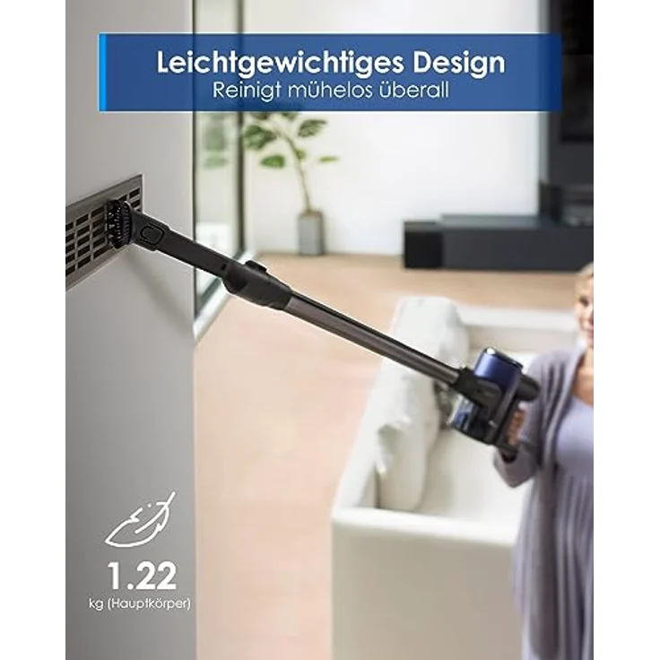 Tineco Pure ONE Station Pet Akku Staubsauger mit 3L Staubbeutel, Kabellos Staubsauger 65 min Laufzeit Stielstaubsauger Starke Saugleistung 1,22kg Gewicht für Hartboden, Teppich, Tierhaare – Bild 5
