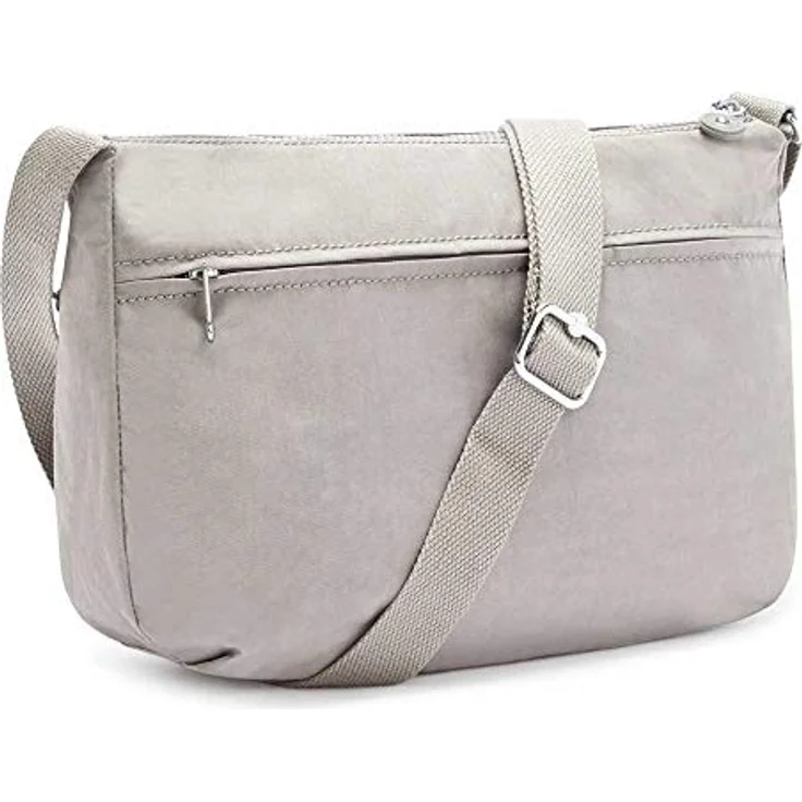KIPLING Umhängetasche Basic Eyes Wide Open, grau, 28 cm mit verstellbarem Schulterriemen und mehreren Fächern – Bild 2