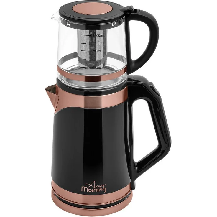 ANY MORNING Wasserkocher Any Morning Teeautomat, 1500 W, 2 l, elegantes Design mit blauer LED-Anzeige - Preisvergleich – Bild 1