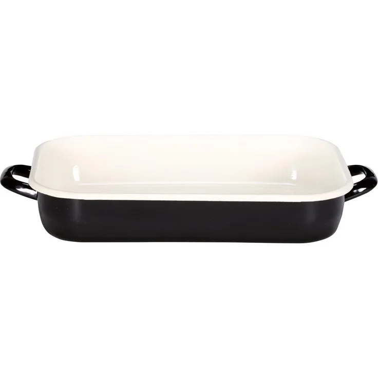 Krüger Auflaufform Triest, Emaille, Induktion, Stahl-Emaille für Aufläufe und Braten geeignet