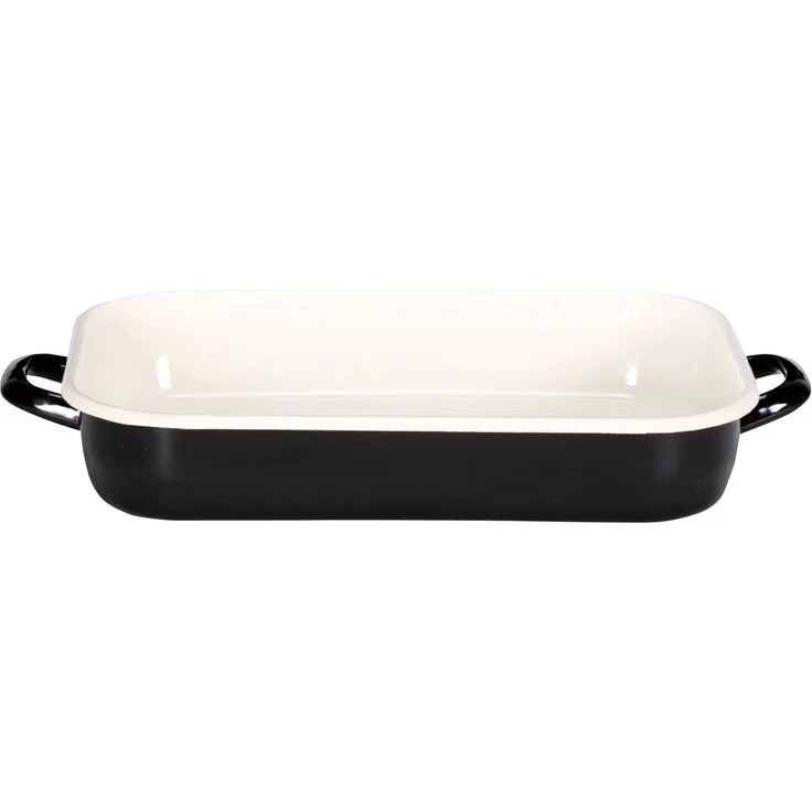 Krüger Auflaufform Triest, Emaille, Induktion, Stahl-Emaille für Aufläufe und Braten geeignet
