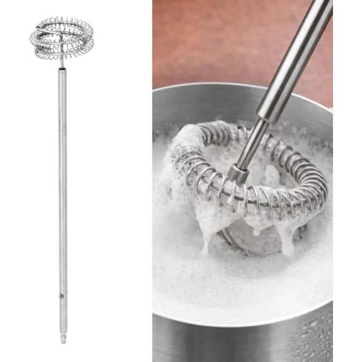Gastroback Handmixer POWERMIX AIR, 1000 W, Edelstahlgehäuse, 6 Geschwindigkeitsstufen, inkl. Milchschaumaufsatz und Spezialquirlen, silber – Bild 6