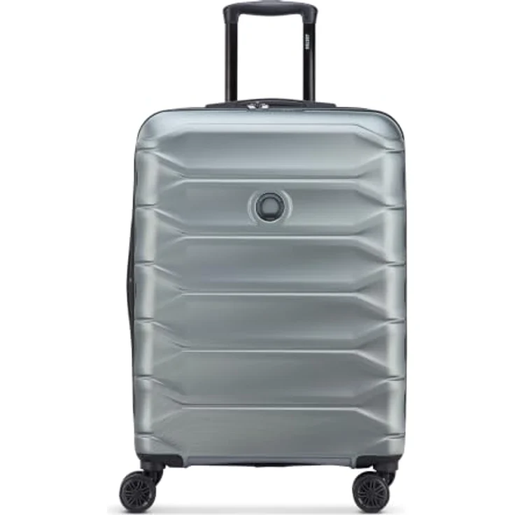 Delsey Paris Meteor 4 Rollen Trolley 68 cm, Dehnfalte, grau, 100% Polycarbonat – Bild 7