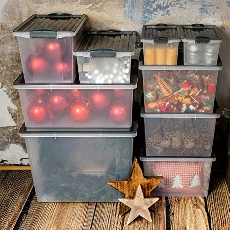 Rotho Compact Aufbewahrungsbox mit Deckel, Kunststoff (PP recycelt) BPA-frei, cappuccino, A5/4,5l (27,0 x 18,5 x 15,0 cm), 4,5l – Bild 5