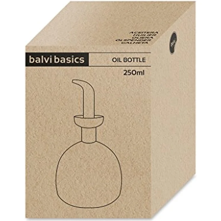 Ölflasche Basics250 ml 11,7 x 8,5 cm Glas transparent – Bild 7