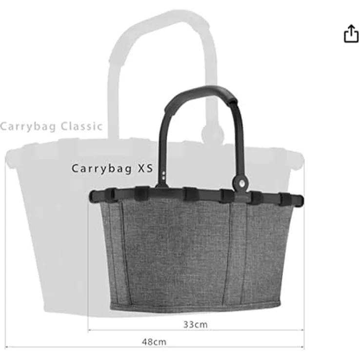 MGA Reisenthel carrybag XS, Einkaufshilfe, 5l, Schwarz – Bild 5