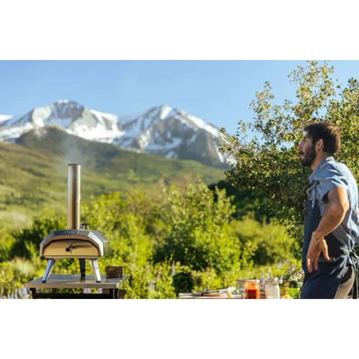 Ooni Karu 12 UU-P29400, Multi-Fuel Pizzaofen mit 500 °C, Edelstahlkonstruktion und Cordierit-Steingutbackstein – Bild 6