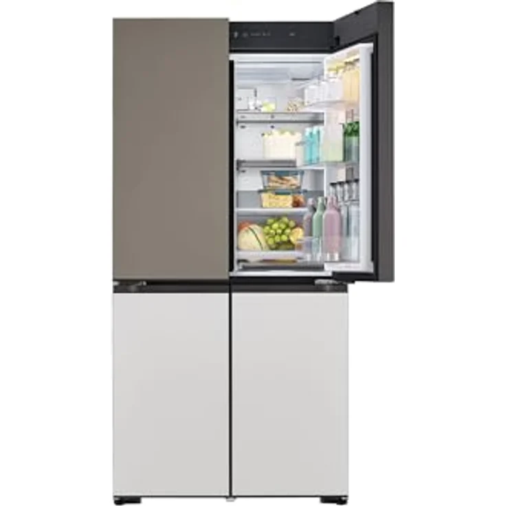LG GMV960NNME Kühl-Gefrierkombination 617L, No-Frost, InstaView, DoorCooling+, Eiswürfelspender, silber, 4-türig, Klasse E – Bild 5