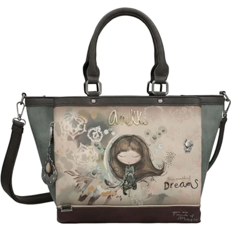 Anekke Real Shopper Tasche 38 cm, mehrfarbig, 100% Polyurethan, 38 x 14 x 25 cm – Bild 1