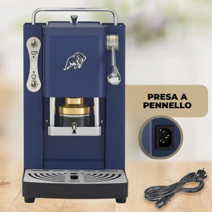 Faber Pro Essential Navy Blue Chrom, Kapselmaschine in Blau und Silber mit modernem Design – Bild 5