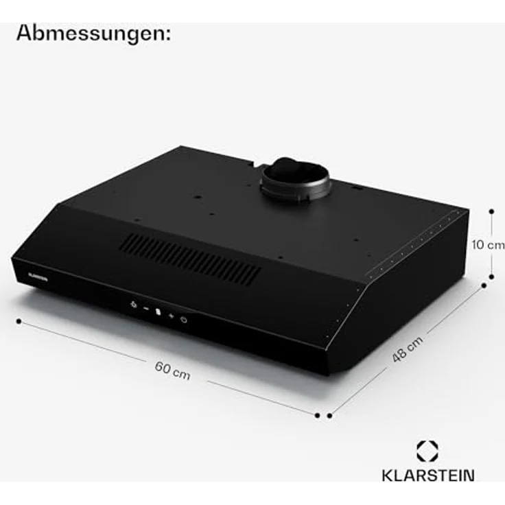 Klarstein Contempo Neo, Unterbauhaube mit 175 m³/h Abluftleistung, SenseControl Touch-Steuerung, Edelstahl/Acrylglasfront – Bild 8