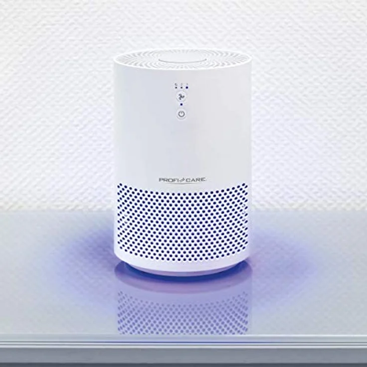 ProfiCare PC-LR 3075 Luftreiniger für Räume bis zu 20m², EPA-Filter, 2 Filterstufen, 3 Leistungsstufen, Sensor Touch-Bedienung, weiß – Bild 6
