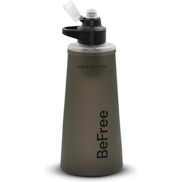 Katadyn BeFree AC Wasserfilterflasche, 1 L mit 2-Stufen-Filtertechnologie, schwarz
