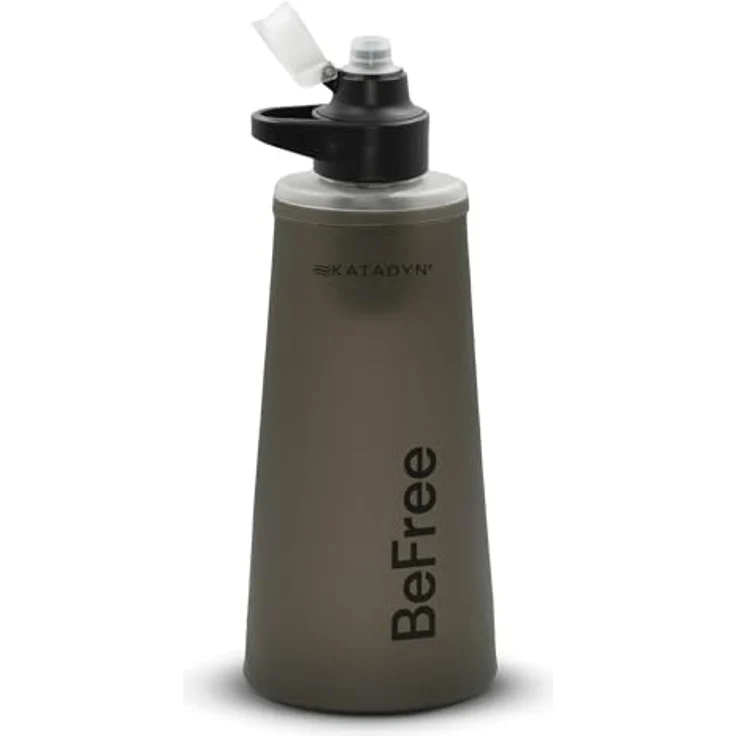 Katadyn BeFree AC Wasserfilterflasche, 1 L mit 2-Stufen-Filtertechnologie, schwarz – Bild 1