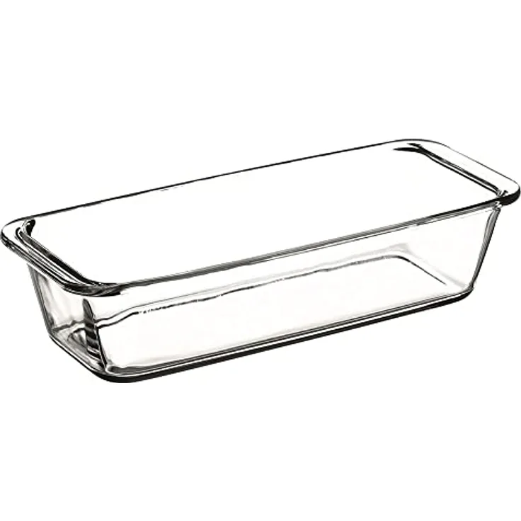 Dajar AMBITION Kastenform aus Glas 31 cm Königskuchenform Kuchenform Auflaufform Brotkasten Pastetenform Brotbackform transparent Excellent