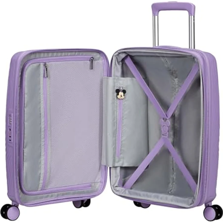 American Tourister Mickey Magic 55 cm Kabinentrolley mit 4 Rollen und Dehnfalte, lila – Bild 9