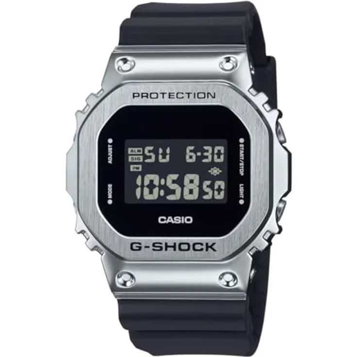 G-SHOCK GM-5600U-1ER, Armbanduhr mit 24-Stunden-Anzeige, Stoßfest, 20 ATM wasserdicht, Mineralglas