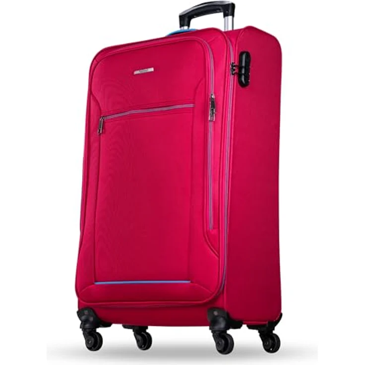 Nowi Koffer Sevilla 4 Rollen Trolley 75 cm Rosa-Blau (76 l, XL) – Bild 2
