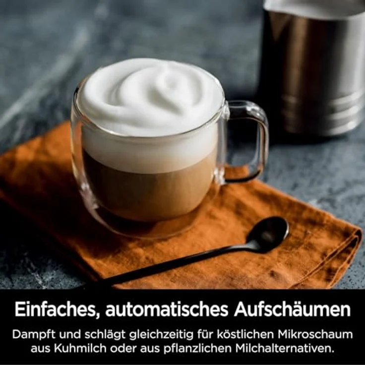 Ninja Kaffeevollautomat Luxe Café Essential ES501EU, Barista Assist Technologie, Dual Froth System, 25 Mahlgradeinstellungen, schwarz – Bild 5