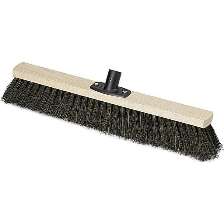 Nölle Power Stick Saalbesen Arenga 60 cm, effektiver Bodenreinigungsbesen mit stabiler Bauweise und langen Borsten für grobe Partikel – Bild 1