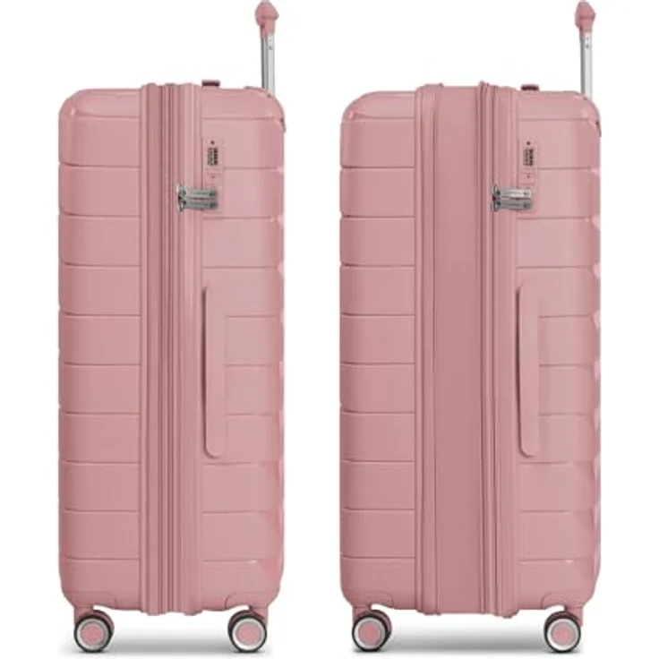 Franky Hartschalen-Trolley London, 4 Rollen, erweiterbar auf 35 cm, mit TSA-Schloss und Wäschefach, Polypropylen – Bild 3