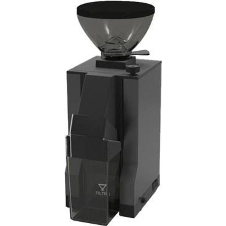 Eureka Mignon Filtro 2024, Automatische Kaffeemühle aus hochwertigem Stahl, Mattschwarz, 35 cm hoch, kompakt und modern
