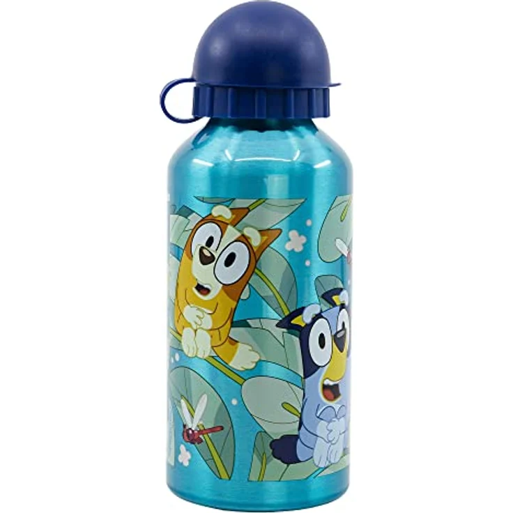 Bluey Aluminium Trinkflasche 400 ml, auslaufsicher im Isometric Design, praktisch für Kinder – Bild 2