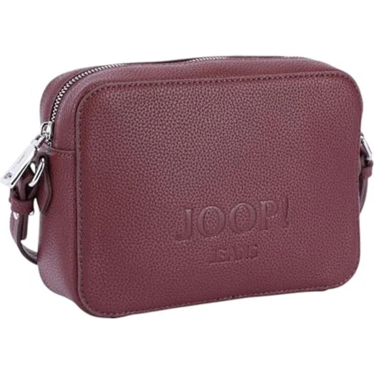Joop! Jeans Lettera 1.0 Cloe Umhängetasche aus 100% Leder, 22 cm, rot – Bild 3