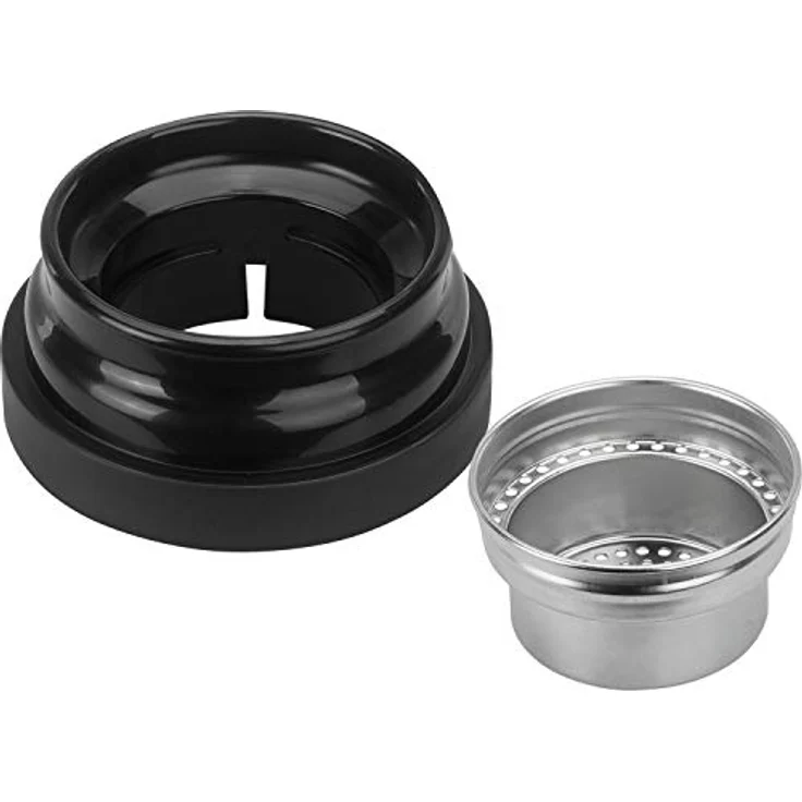 ZWILLING Thermo Thermoflasche, Integrierter Siebeinsatz, Isolierflasche für Tee & Infused Water, Doppelwandisolierung, 420 ml, Höhe: 17,2 cm, Schwarz – Bild 4