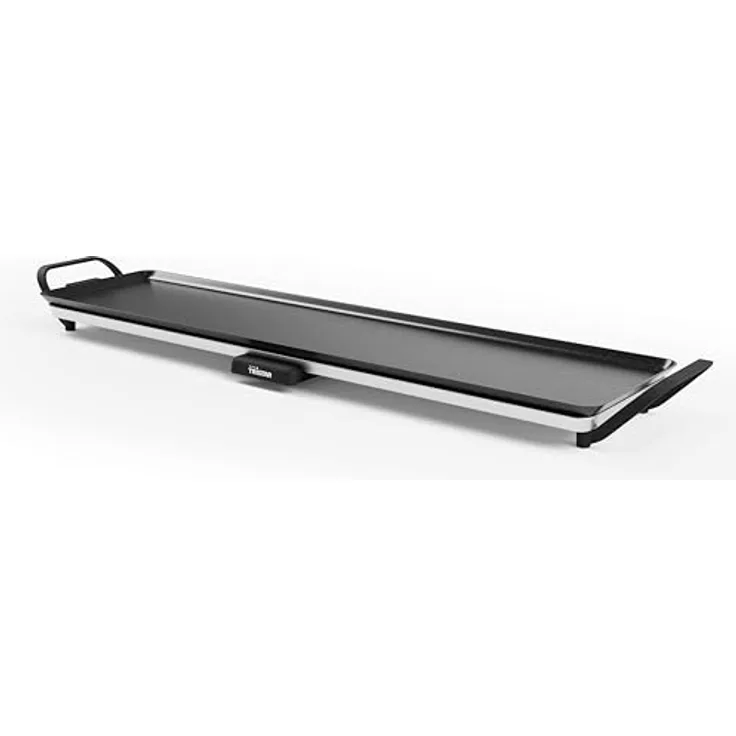 Tristar Tischgrill slim XL - Große Backfläche 90 x 23 cm, Einstellbarer Thermostat, Antihaftbeschichtung, Fettauffangschale - BP-2669