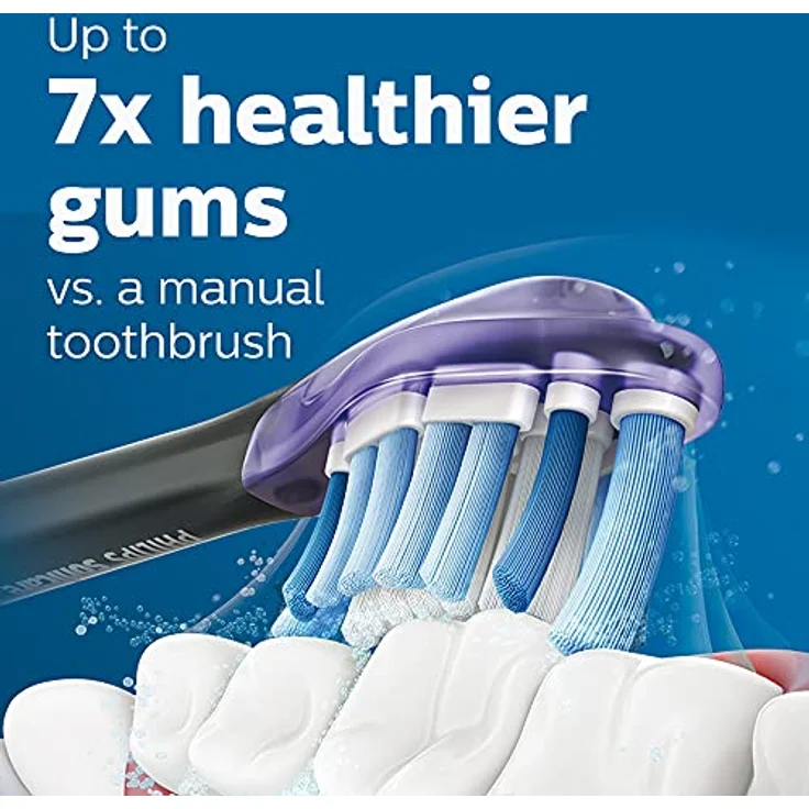 Philips Sonicare Premium Gum Care Ersatzbürsten HX9054/95, Schwarz, 4 Stück - Flexibles Design für sanfte Reinigung und gesünderes Zahnfleisch – Bild 2