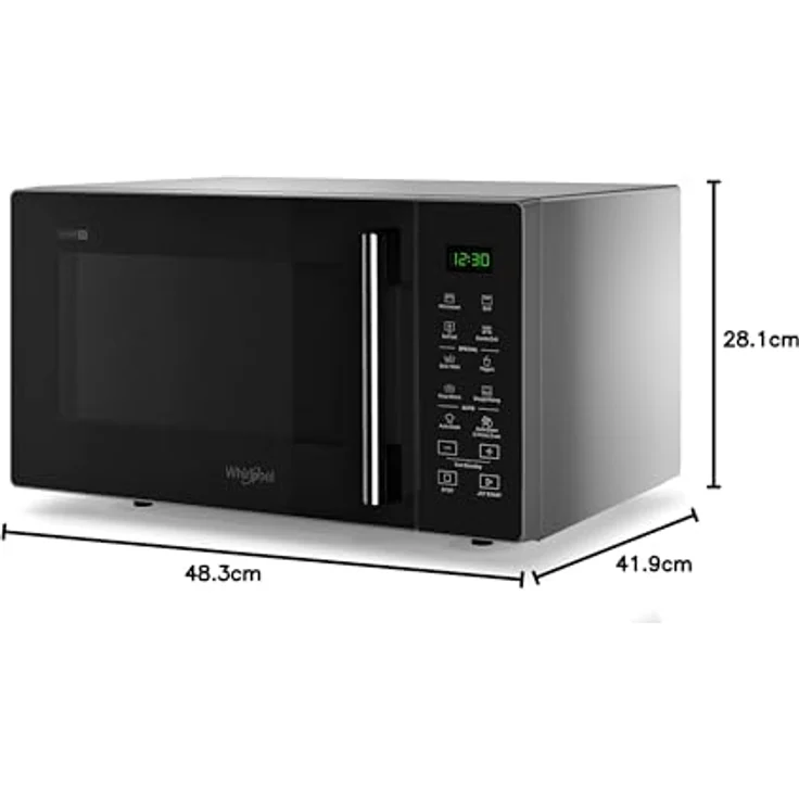 Whirlpool MWP 253 SB Mikrowelle mit Grill, Standgerät, 25 Liter Garraum, 900 Watt, Auftauen, schwarz – Bild 5