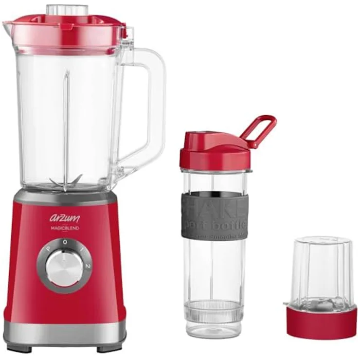 Arzum AR1159-R Standmixer 500W Rot, Standmixer