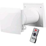 Siku Dezentrale Wohnraumlüftung RA 150 V3, Belüftungsventilator mit Wärmerückgewinnung, weiß