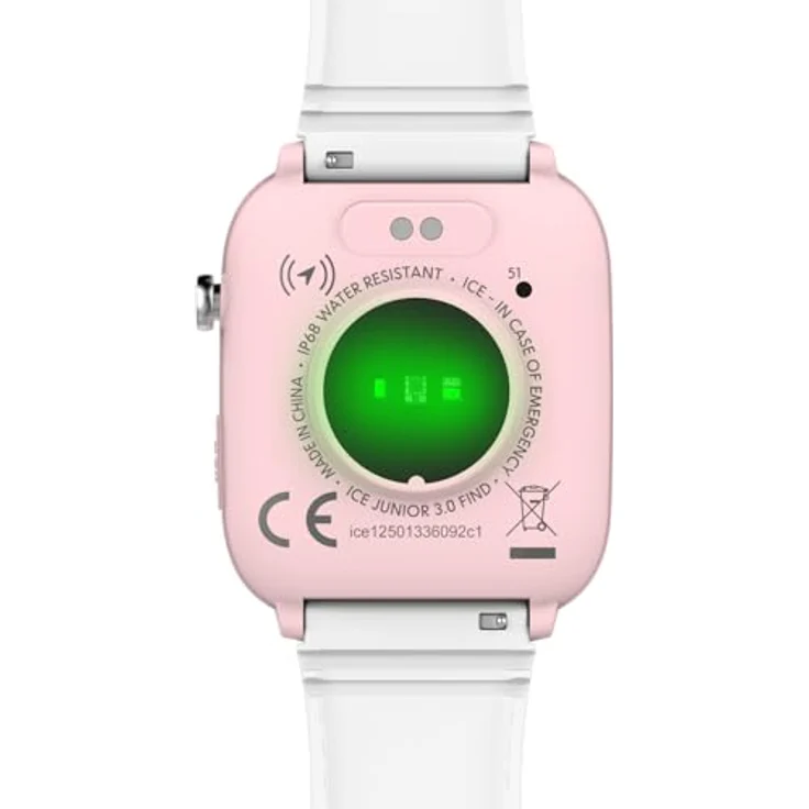 ICE-WATCH Ice smart junior 3.0 FM, Rosa geolokalisierbare verbundene Uhr für Mädchen mit Silikonarmband, 1.75 Zoll, wasserdicht bis IP68 – Bild 4