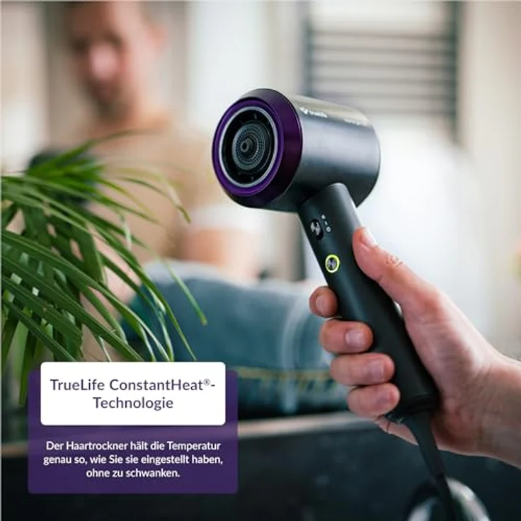 TrueLife Haartrockner TrueLife HairDryer D3, Ionisator, 2 Geschwindigkeiten, 4 Temperaturen, leise (schwarz) – Bild 9