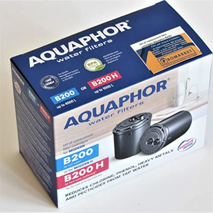 AQUAPHOR MODERN B200 Wasserfilter-Kartusche AQUALEN + AKTIVKOHLE, 4000 Liter Kapazität, effiziente Reduktion von Chlor und Schwermetallen – Bild 1