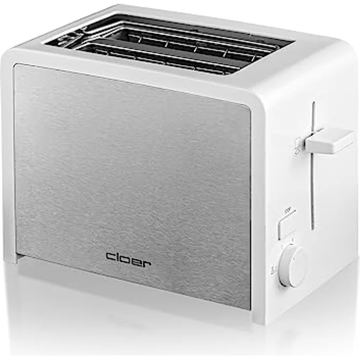 Cloer 3211 Toaster - 825 W - für 2 Toastscheiben - integrierter Brötchenaufsatz - Nachhebevorrichtung - Krümelschublade - wärmeisoliert - Edelstahl – Bild 3