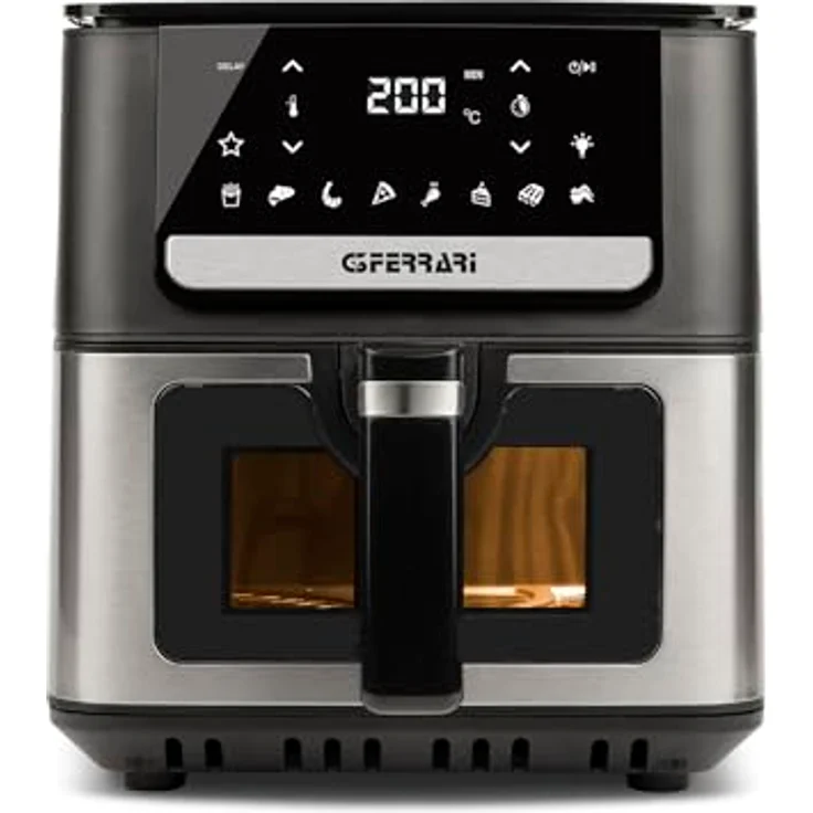 G3 Ferrari G10207 Heißluftfritteuse, 6,5 Liter, 1700 W, 40–200 °C, 60-Minuten-Timer mit Digitalanzeige, 8 Programme, Antihaftbeschichtet – Bild 3