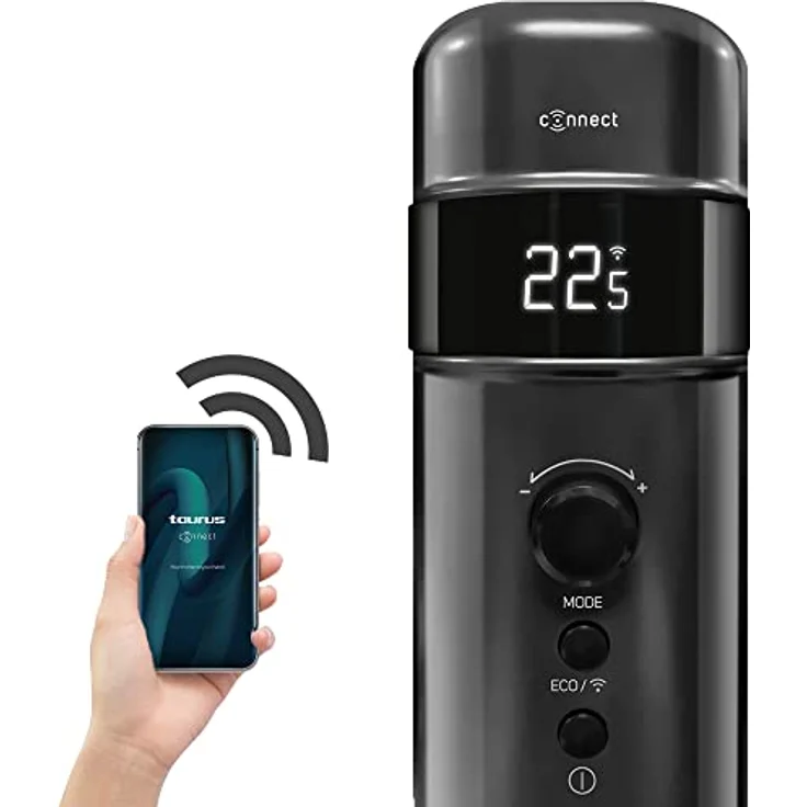Taurus Agadir Connect 2000, Smarter Ölradiator mit Wi-Fi-App-Steuerung, 1500 W, Schwarz – Bild 3