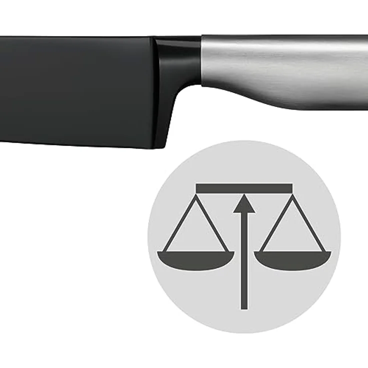WMF Ultimate 180Black Chinesisches Kochmesser 33 cm, Made in Germany, Küchenmesser dauerhaft scharf, Diamond Cut, Klinge 18,5 cm, immerwährende Schärfe, sicherer Fingerschutz, ergonomischer Griff – Bild 4