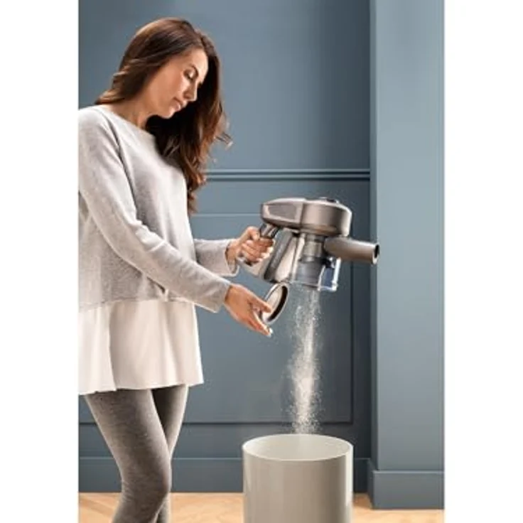 De'Longhi Colombina Evo XLM419.TDC, Kabelloser Elektrostaubsauger in Grau, 21,6V, beutellos, EPA-Filter, motorbetriebene Bürsten – Bild 3