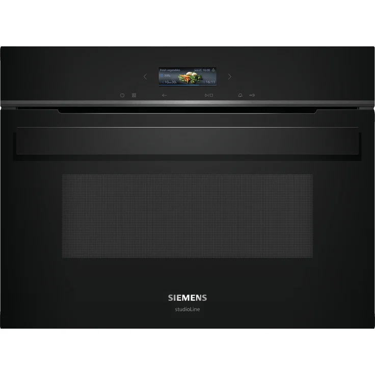 Siemens iQ700 CE932GXB1, Einbau-Mikrowelle 60 x 45 cm, Schwarz, Edelstahl, mit 5 Jahren Garantie