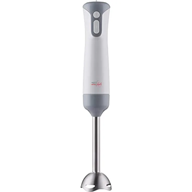 Melchioni Family MIXXXO STEEL Stabmixer mit Stahlfuß 400W, Weiß