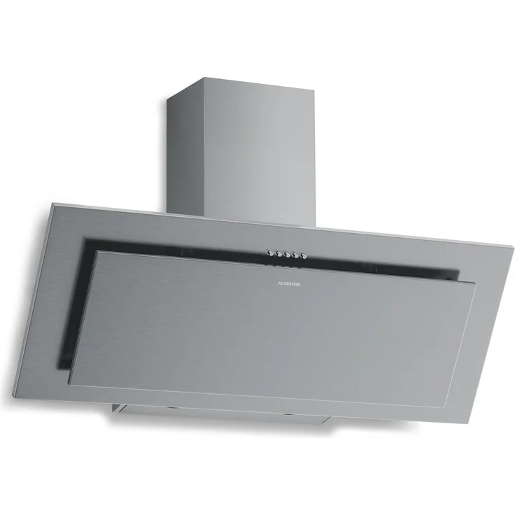 Klarstein Athena Kopffreihaube 90 cm – 404 m³/h, A+++, LED-Beleuchtung, 3 Stufen, Abluft- & Umluftbetrieb, Edelstahl