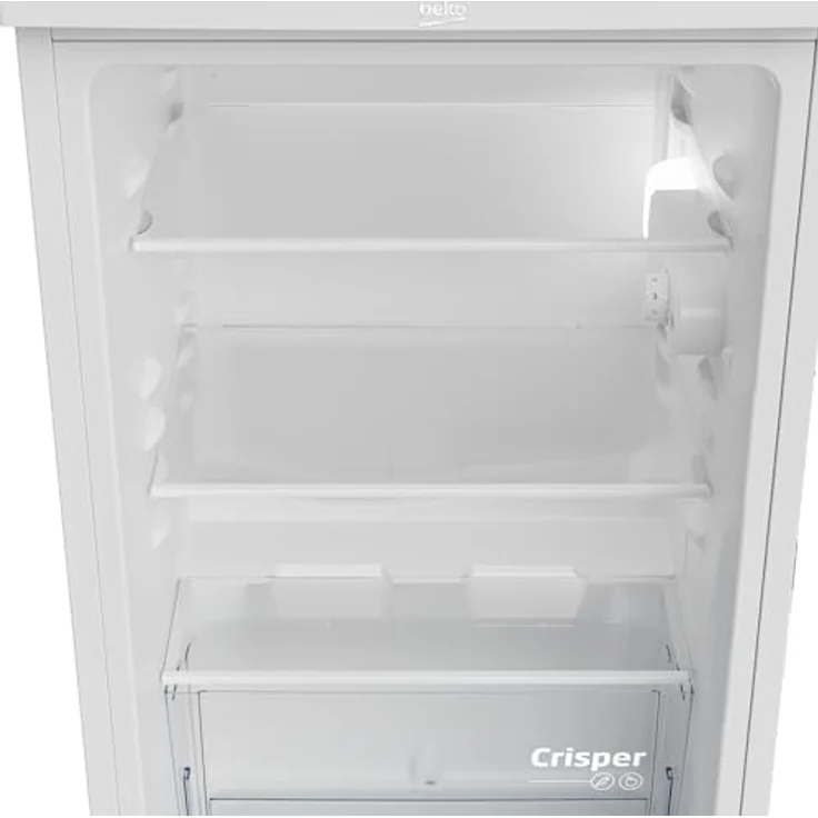Beko TS190040N Standkühlschrank freistehend, 88 l Gesamtrauminhalt, wechselbarer Türanschlag, gute Beleuchtung im Gerät, 38 dB, robuste Glasablagen, Weiß – Bild 3