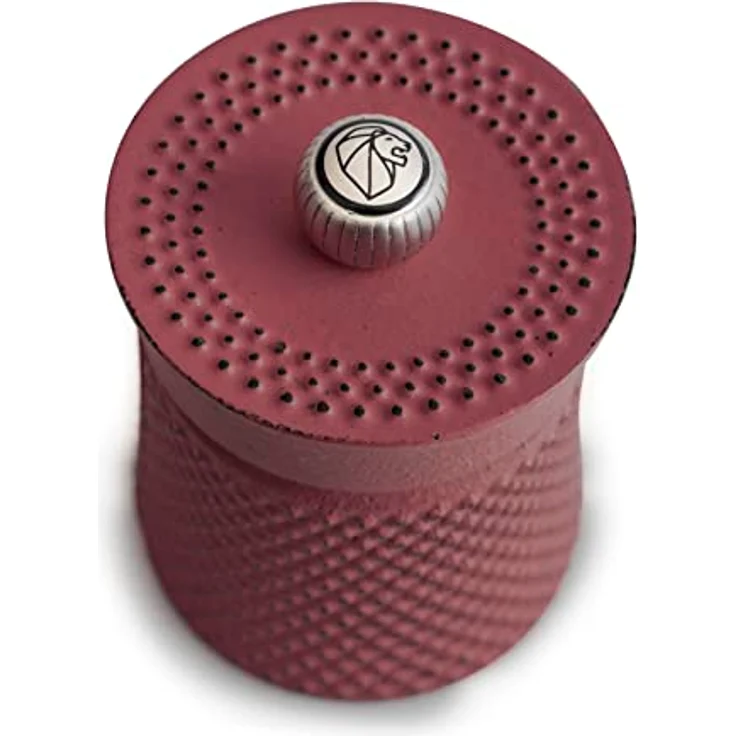 Peugeot 42189 Bali Pfeffermühle, gusseisern, 7,6 cm, rot, mit einstellbarem Mahlgrad und korrosionsbeständigem Edelstahl-Mahlmechanismus – Bild 4